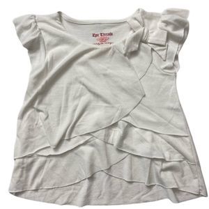 Epic Threads 2T Girls White Ruffle Sleeve Blouse